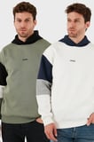 Buratti Pamuklu Relaxed Fit Kapüşonlu İçi Tüylü Yumuşak Şardonlu 2' li Paket Sweat Erkek SWEAT 5905299S2