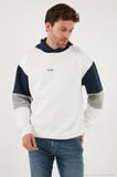 Buratti Pamuklu Relaxed Fit Kapüşonlu İçi Tüylü Yumuşak Şardonlu 2' li Paket Sweat Erkek SWEAT 5905299S2
