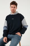 Buratti Pamuklu Relaxed Fit Kapüşonlu İçi Tüylü Yumuşak Şardonlu 2' li Paket Sweat Erkek SWEAT 5905299S2