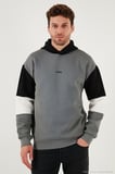 Buratti Pamuklu Relaxed Fit Kapüşonlu İçi Tüylü Yumuşak Şardonlu 2' li Paket Sweat Erkek SWEAT 5905299S2