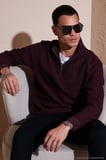 Buratti Pamuklu Regular Fit Yarım Fermuarlı Dik Yaka 2'li Paket Sweat Erkek SWEAT 5905716S2