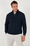 Buratti Pamuklu Regular Fit Yarım Fermuarlı Dik Yaka 2'li Paket Sweat Erkek SWEAT 5905716S2