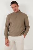 Buratti Pamuklu Regular Fit Yarım Fermuarlı Dik Yaka 2'li Paket Sweat Erkek SWEAT 5905716S2