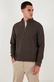 Buratti Pamuklu Regular Fit Yarım Fermuarlı Dik Yaka 2'li Paket Sweat Erkek SWEAT 5905716S2
