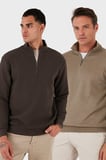 Buratti Pamuklu Regular Fit Yarım Fermuarlı Dik Yaka 2'li Paket Sweat Erkek SWEAT 5905716S2