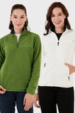 Lela Slim Fit Yumuşak Dokulu Anti-Pilling Tüylenme Yapmayan 2'li Paket Polar Bayan POLAR 590700200S2