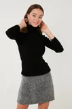 Lela Fitilli Regular Fit Balıkçı Yaka Soft Akrilik 2'li Paket Kazak Bayan KAZAK 4614102S2