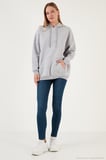 Lela Regular Fit Pamuklu Kapüşonlu Yaka Şardonlu Kışlık 2'li Paket Sweat Bayan SWEAT 5863854S2
