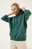 Lela Regular Fit Pamuklu Kapüşonlu Yaka Şardonlu Kışlık 2'li Paket Sweat Bayan SWEAT 5863854S2
