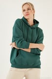 Lela Regular Fit Pamuklu Kapüşonlu Yaka Şardonlu Kışlık 2'li Paket Sweat Bayan SWEAT 5863854S2