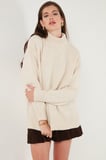 Lela Oversize Fit Balıkçı Yaka Yumuşak Dokulu 2'li Paket Triko Kazak Bayan KAZAK 680KZ00469S2