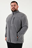 Buratti Regular Fit Dik Yaka Fermuarlı Büyük Beden 2'li Paket Polar Hırka Erkek HIRKA 5906028BS2