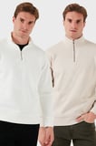 Buratti Pamuklu Regular Fit Dik Yaka 2'li Paket Sweat Erkek SWEAT 59052592S2