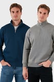 Buratti Pamuklu Regular Fit Dik Yaka 2'li Paket Sweat Erkek SWEAT 59052592S2