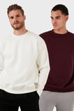 Buratti Regular Fit Bisiklet Yaka Şardonlu 2'li Paket Sweat Erkek SWEAT 5905255S2