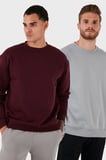 Buratti Regular Fit Bisiklet Yaka Şardonlu 2'li Paket Sweat Erkek SWEAT 5905255S2