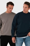 Buratti Regular Fit Bisiklet Yaka Şardonlu 2'li Paket Sweat Erkek SWEAT 5905255S2