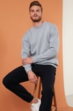 Buratti Regular Fit Bisiklet Yaka Şardonlu 2'li Paket Sweat Erkek SWEAT 5905255S2