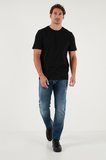 Buratti Pamuklu Regular Fit Bisiklet Yaka 3'lü Paket T Shirt Erkek T SHİRT 59020204S3 Siyah-Vizon Yeşili-Ekru