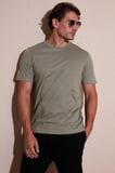 Buratti Pamuklu Regular Fit Bisiklet Yaka 3'lü Paket T Shirt Erkek T SHİRT 59020204S3 Siyah-Vizon Yeşili-Mavi