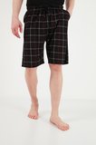 Buratti Pamuklu Regular Fit Bağlamalı Cepli 2'li Pijama Paket Şort Erkek ŞORT 6574004S2 Yeşil-Siyah-Bordo