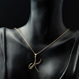 K Harfi 14 Ayar Altın Kolye