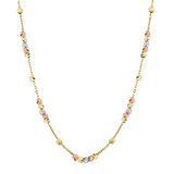 Dorika Toplu 14 Ayar Altın Kolye