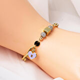 Kilitli Kalp 14 Ayar Altın Bileklik