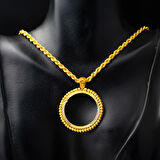 Top Top 22 Ayar Yarım Altınlık Kolye