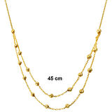 Dorika Toplu 22 Ayar Altın Kolye