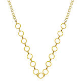 Halka Zincir Taşsız Altın Kolye