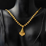 Yaprak Sarı Altın Takı Seti