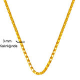 14 Ayar Altın Zincir Gerdanlık - 60 cm