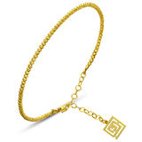 Sıralı Dizili Toplu 14 Ayar Altın Bilezik