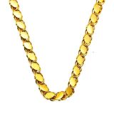 Pullu 8 Ayar Altın Zincir - 60 cm