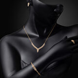 Sarmaşık 14 Ayar Altın Hanımeli Set