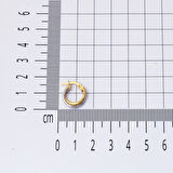 1,5 cm Çaplı 14 Ayar Halka Altın Küpe