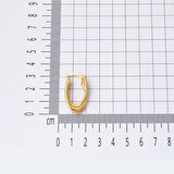3 cm Çaplı 14 Ayar Halka Altın Küpe