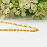 14 Ayar Altın 3 mm. Kral Zincir 60 cm