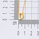 22 Ayar D Harfi Altın Kolye