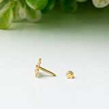 14 Ayar Altın Yengeç Tragus Küpe