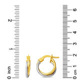 14 Ayar Altın 2 cm Çaplı Halka Küpe