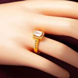 22 Ayar Altın Baget Yüzük