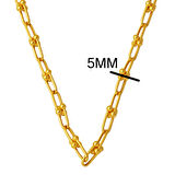 22 Ayar Tiffany Tarzı Altın Zincir - 55 cm