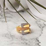 3 Renkli 14 Ayar Altın Yüzük