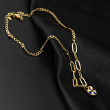 Kalpli 14 Ayar Altın Zincir Kolye