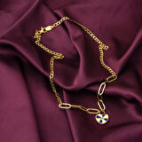 Kalpli 14 Ayar Altın Zincir Kolye