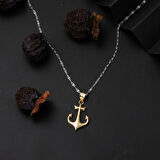 Deniz Çapası 14 Ayar Altın Kolye Ucu