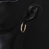 Altın Halka Küpe 14 Ayar 1,5 cm. Çaplı