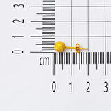 Kumlu 22 Ayar Altın Top Küpe 6 mm.